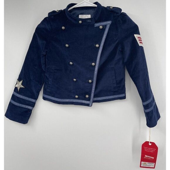 Annie Collection By Renee Ehrlich Kalfus Military Jacket Velvet Sz 6 6X NWT 2014 - Picture 1 of 6